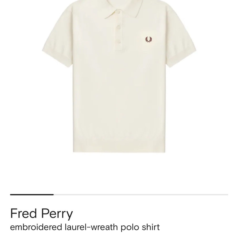 Fred Perry Off-White Polo Shirt